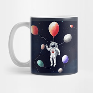 The astronaut and the balloons Mug